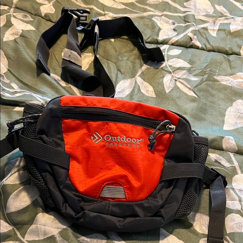 Outdoor Products Red and Black Men's Belt Bag